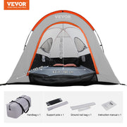 Truck Bed Tent, 5.5'-6' Pickup Truck Tent with Rain Layer and Carry Bag, Waterproof PU2000mm Double Layer V952-PKZP558550600WTK5V0