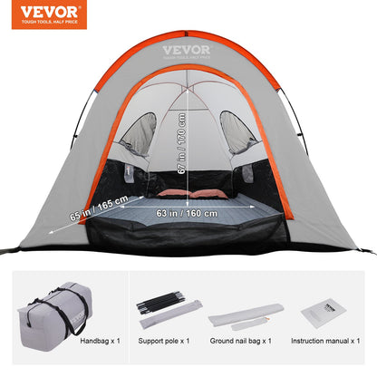 Truck Bed Tent, 5.5'-6' Pickup Truck Tent with Rain Layer and Carry Bag, Waterproof PU2000mm Double Layer V952-PKZP558550600WTK5V0