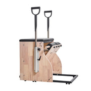 Pilates Chair, Split-Pedal Stability Combo Chairs with Handles, Rubber Wood Frame Yoga Fitness Trainer, V952-PLTWTYJSM000RTH7TV0