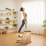 Pilates Chair, Split-Pedal Stability Combo Chairs with Handles, Rubber Wood Frame Yoga Fitness Trainer, V952-PLTWTYJSM000RTH7TV0