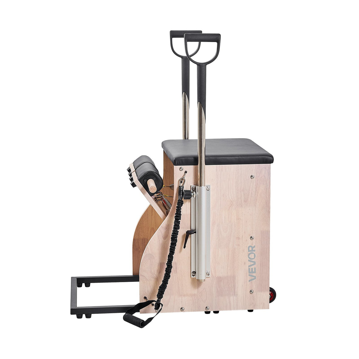 Pilates Chair, Split-Pedal Stability Combo Chairs with Handles, Rubber Wood Frame Yoga Fitness Trainer, V952-PLTWTYJSM000RTH7TV0