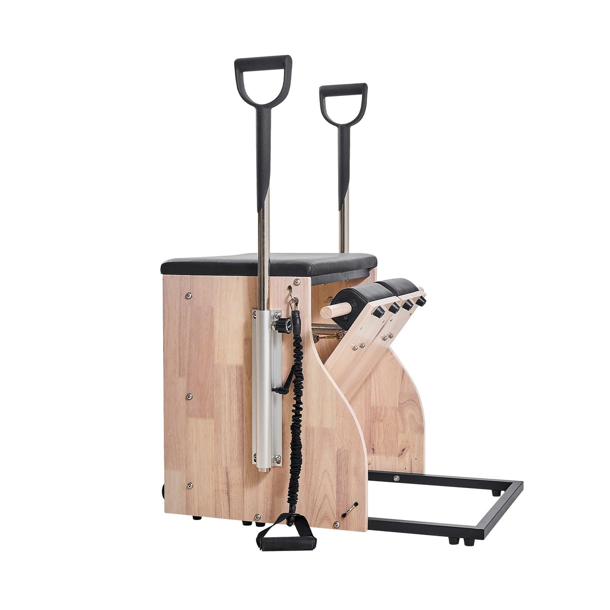 Pilates Chair, Split-Pedal Stability Combo Chairs with Handles, Rubber Wood Frame Yoga Fitness Trainer, V952-PLTWTYJSM000RTH7TV0