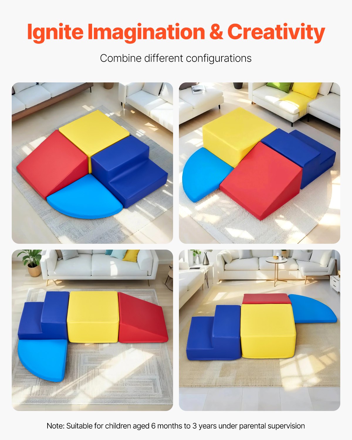 Climbing Toys, 4-Piece Set, Foam Climbing Toys for Toddlers 6 Months to 3 Years Old, PU Leather Climbing V952-PMWJTZBDQKBD5XYDEV0