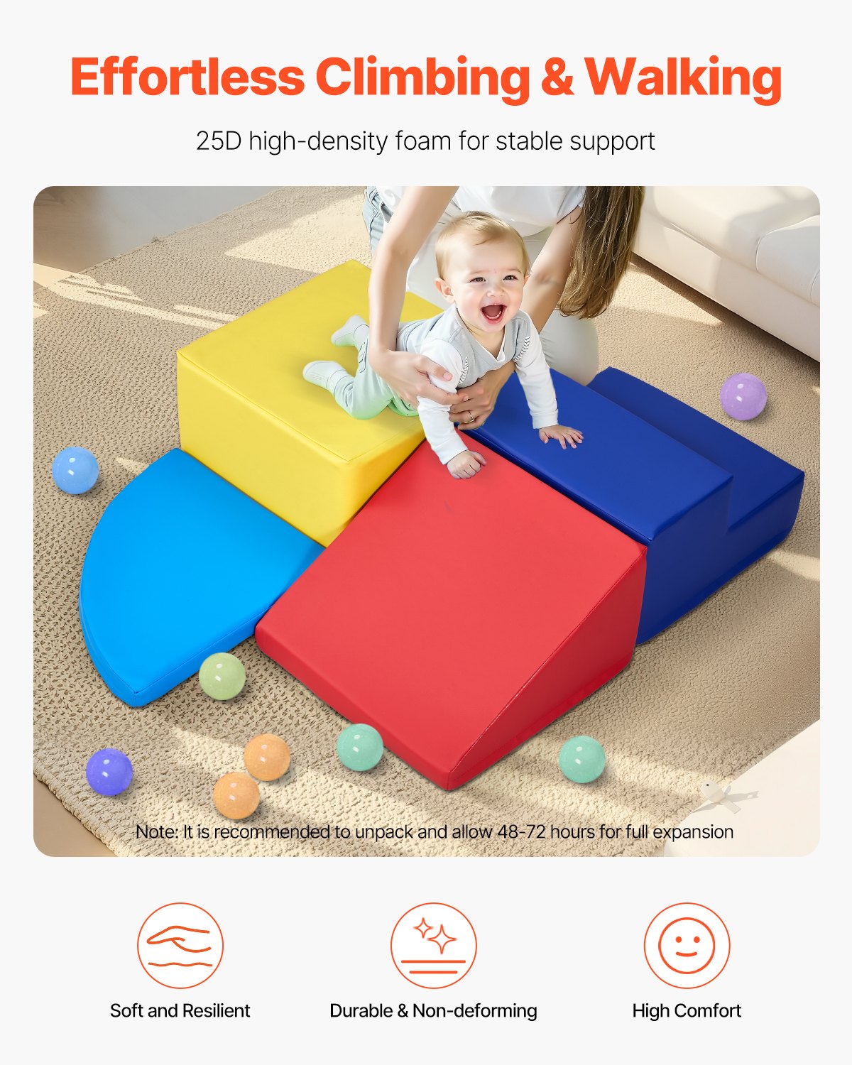 Climbing Toys, 4-Piece Set, Foam Climbing Toys for Toddlers 6 Months to 3 Years Old, PU Leather Climbing V952-PMWJTZBDQKBD5XYDEV0