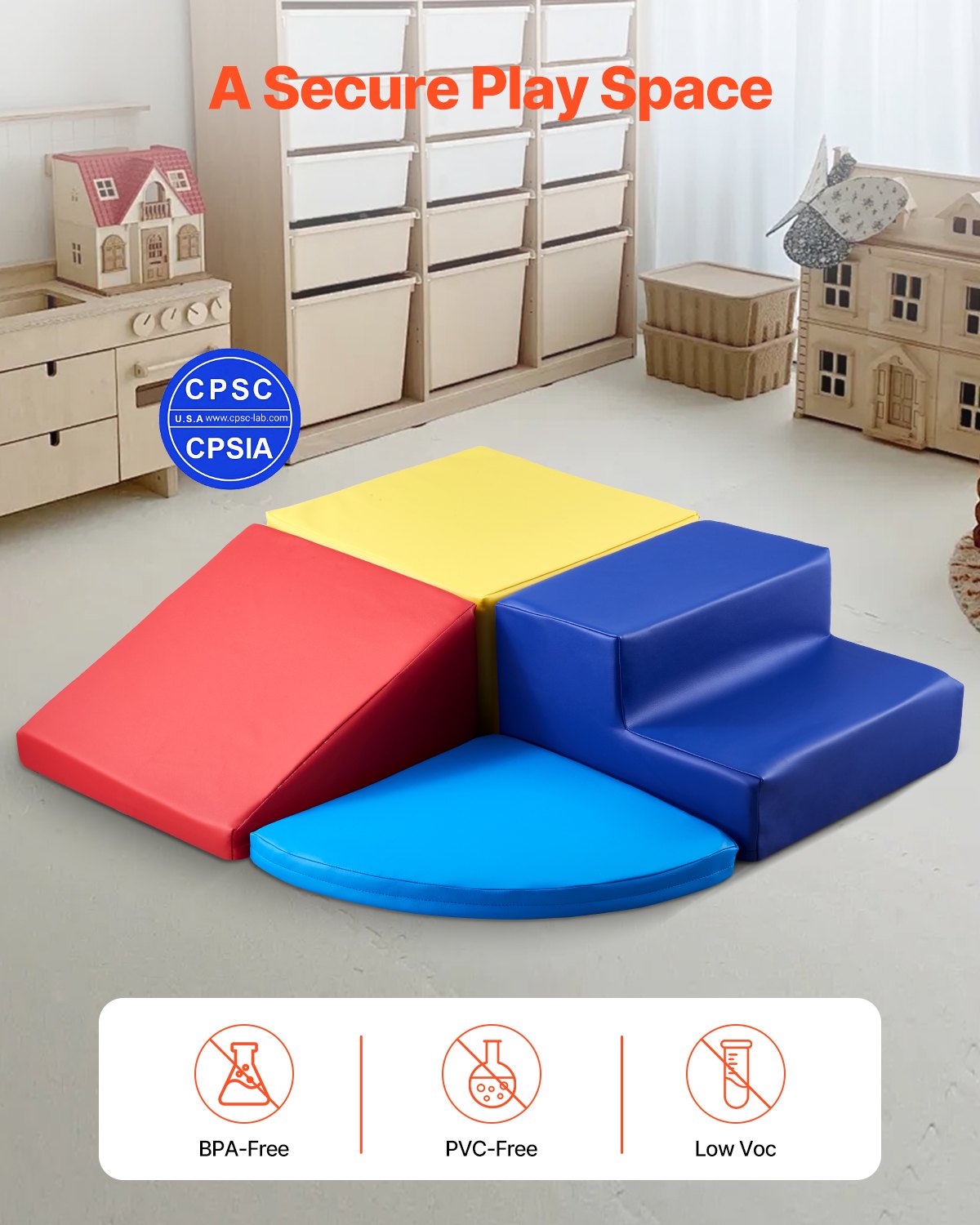 Climbing Toys, 4-Piece Set, Foam Climbing Toys for Toddlers 6 Months to 3 Years Old, PU Leather Climbing V952-PMWJTZBDQKBD5XYDEV0