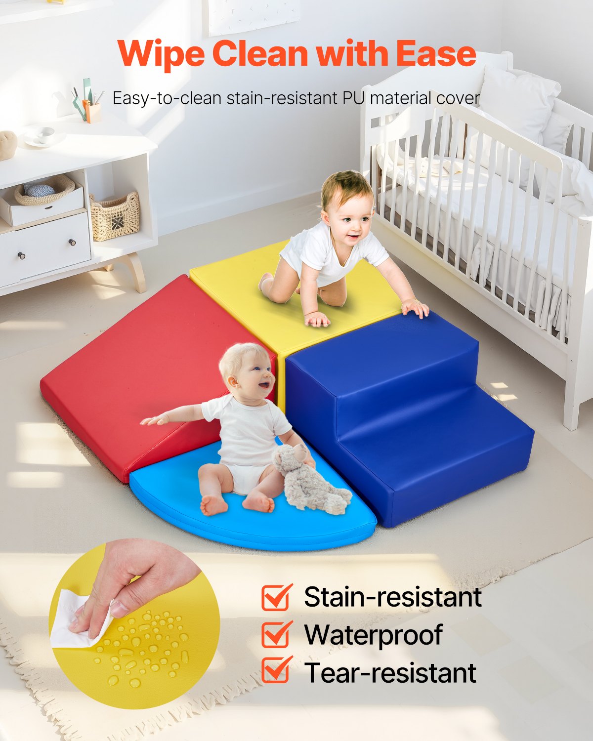 Climbing Toys, 4-Piece Set, Foam Climbing Toys for Toddlers 6 Months to 3 Years Old, PU Leather Climbing V952-PMWJTZBDQKBD5XYDEV0