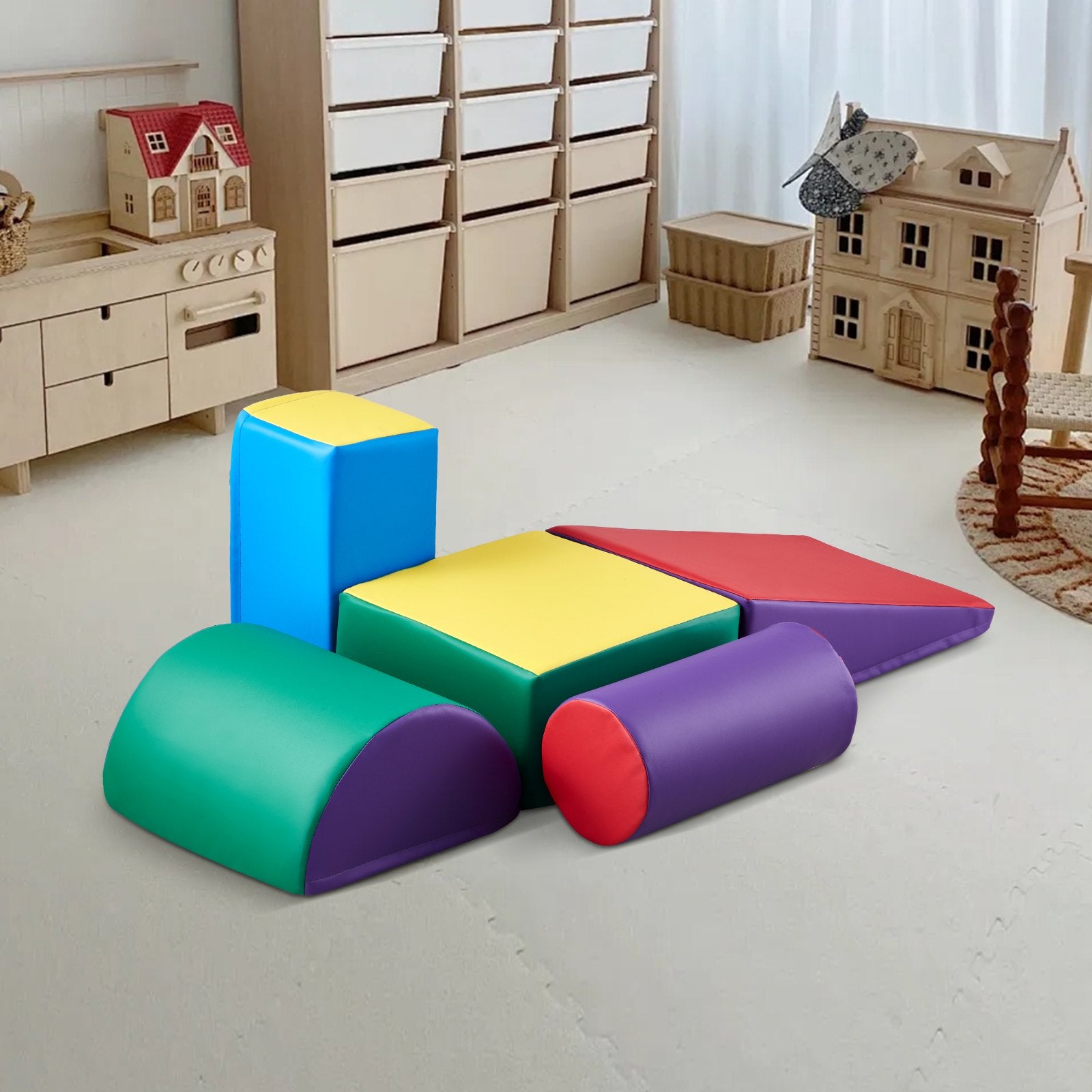 Climbing Toys 5 Piece Foam Climbing Blocks for Toddlers and Preschoolers V952-PMWJTZBDQKBDWU3E6V0