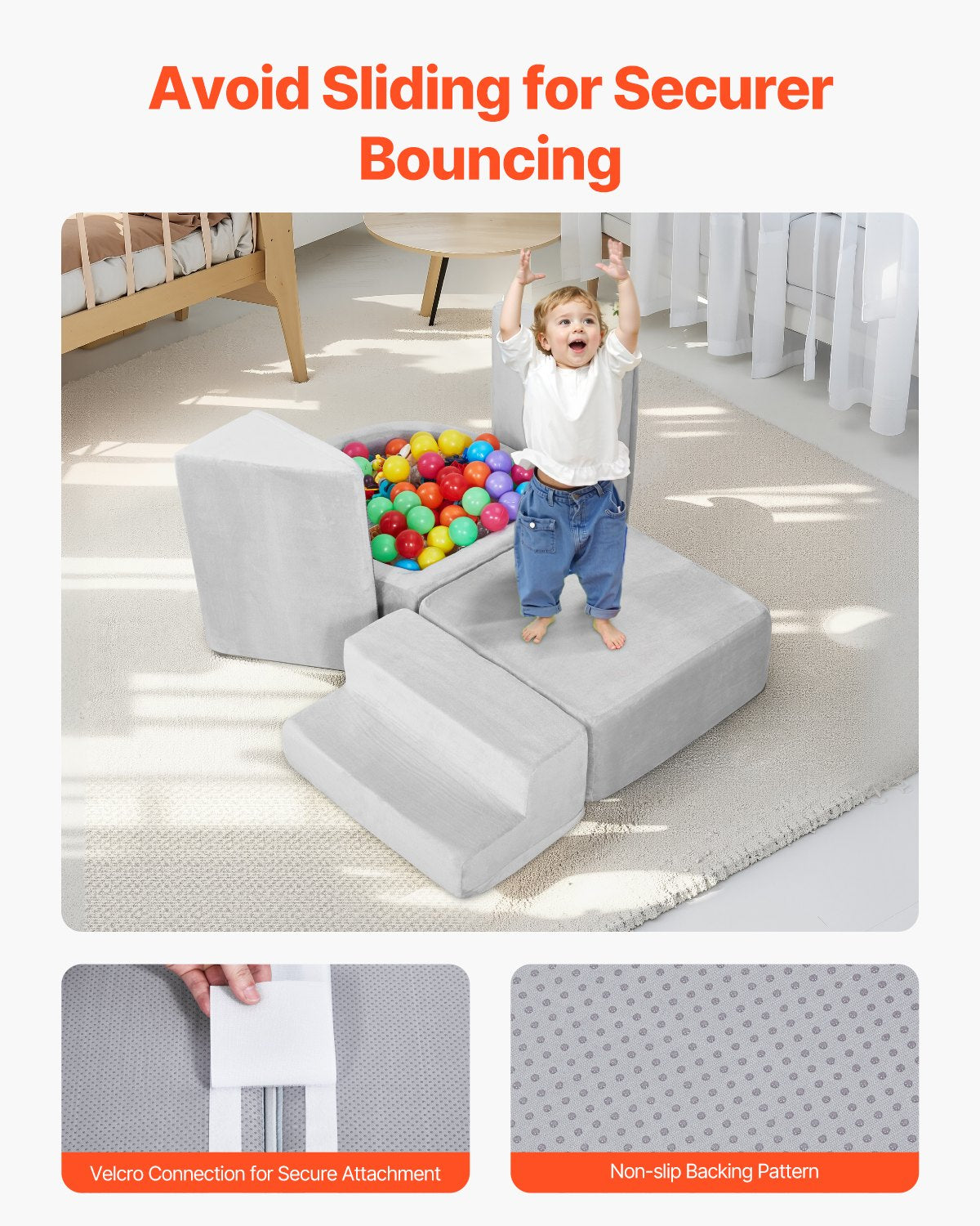 Climbing Toys, 5-Piece Set, Foam Climbing Blocks for Toddlers 6 Months to 3 Years, Baby Climbing Blocks with V952-PMWJTZDQKBDQEXR20V0