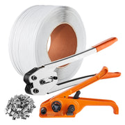 Banding Strapping Kit with Strapping Tensioner Tool, Banding Sealer Tool, 100 m Length PP Band, 100 Metal V952-PPDKZTJ100M1WBWTQV0