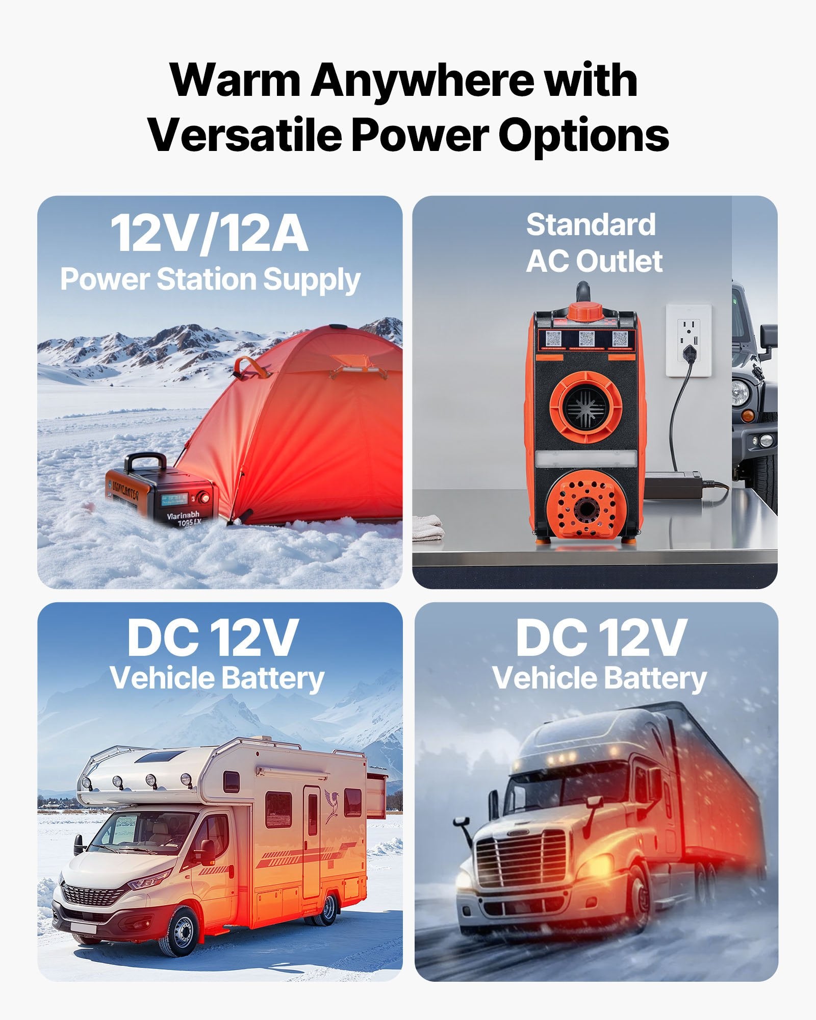 Diesel Heater, 8KW, DC 12V, All in One Portable Diesel Air Heater with Bluetooth APP Control, Remote Control V952-PPKCYJRQ25N18JNIP001V3