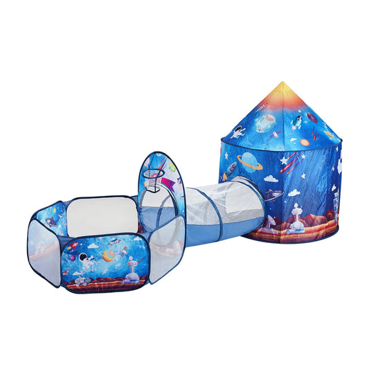 3 in 1 Kids Play Tent with Tunnel for Boys, Girls, Babies and Toddlers, Indoor/Outdoor Pop Up Playhouse with V952-PPSDZPX3DHJ0CMQ25V0