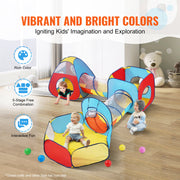 5 in 1 Kids Play Tent with Tunnel, Basketball Hoop for Boys, Girls, Babies and Toddlers, Indoor/Outdoor Pop V952-PPSDZPX5DCS0ZMG6CV0