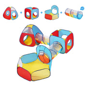 5 in 1 Kids Play Tent with Tunnel, Basketball Hoop for Boys, Girls, Babies and Toddlers, Indoor/Outdoor Pop V952-PPSDZPX5DCS0ZMG6CV0