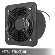 Industrial Ventilation Extractor Metal Axial Exhaust Commercial 12 inch Air Blower Fan 250MM opening exhaust V952-PQFJYNF-250-2T001V7