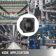 Industrial Ventilation Extractor Metal Axial Exhaust Commercial 12 inch Air Blower Fan 250MM opening exhaust V952-PQFJYNF-250-2T001V7