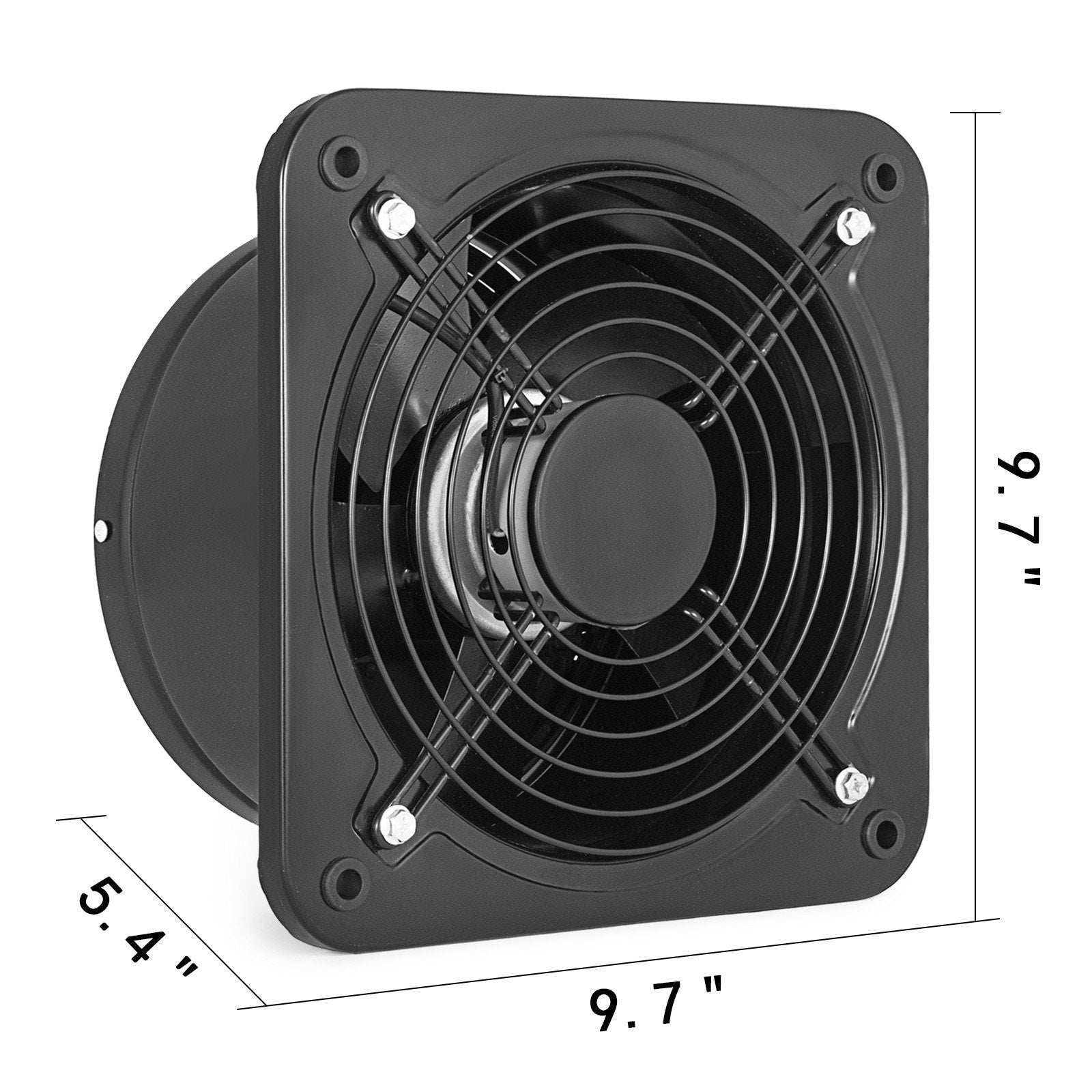 Industrial Ventilation Extractor Metal Axial Exhaust Commercial 12 inch Air Blower Fan 250MM opening exhaust V952-PQFJYNF-250-2T001V7