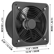 12 Inch Industrial Ventilation Extractor ventilation fan commercial air blower fan Metal Axial Exhaust 300MM V952-PQFJYNF-300-2T001V7
