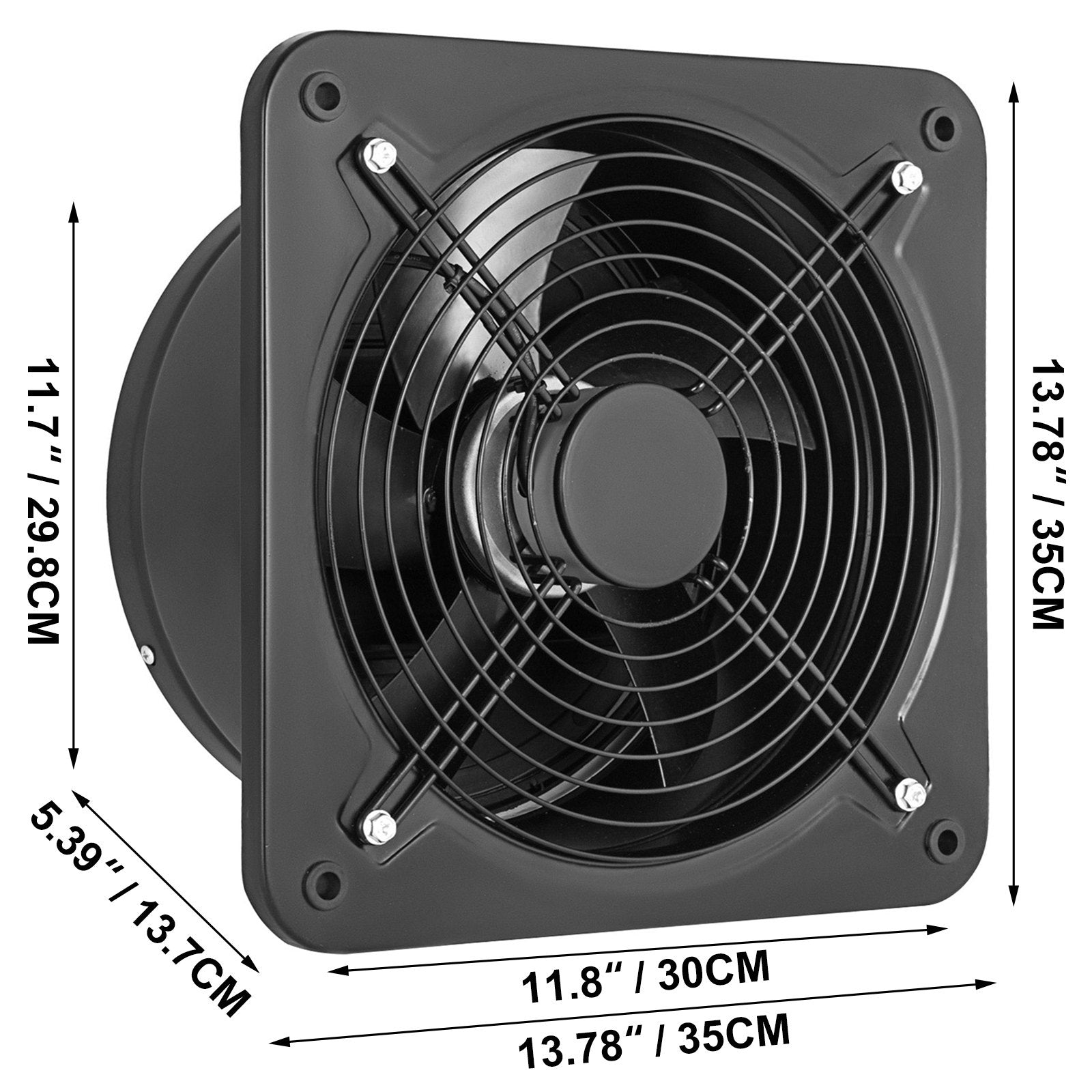12 Inch Industrial Ventilation Extractor ventilation fan commercial air blower fan Metal Axial Exhaust 300MM V952-PQFJYNF-300-2T001V7