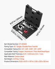 Brake Line Repair Kit, 45 degrees Double & Single Brake Line Flaring Tool Kit, 7.6m x 4.76mm Copper Coated V952-PQGKGQYJKKGJOVJIK001V0