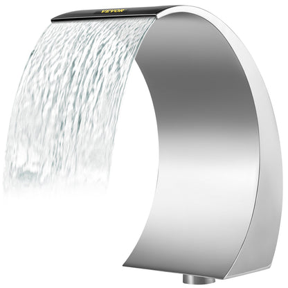 Stainless Steel Pool Fountain 17.7 x 11.8 x 23.6 inches Pool Fountain Silver Pool Fountains for In Ground V952-PQSBJPJYCHGPT0001V0