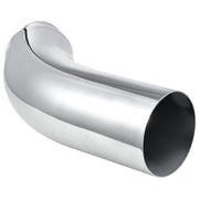 Elbow Exhaust Tip, 101.6mm Inlet, 152.4mm Outlet, 584mm Overall Length, Chrome Turn Down Exhaust Tip with V952-PQWGZWGRK4IN0RPH2001V0