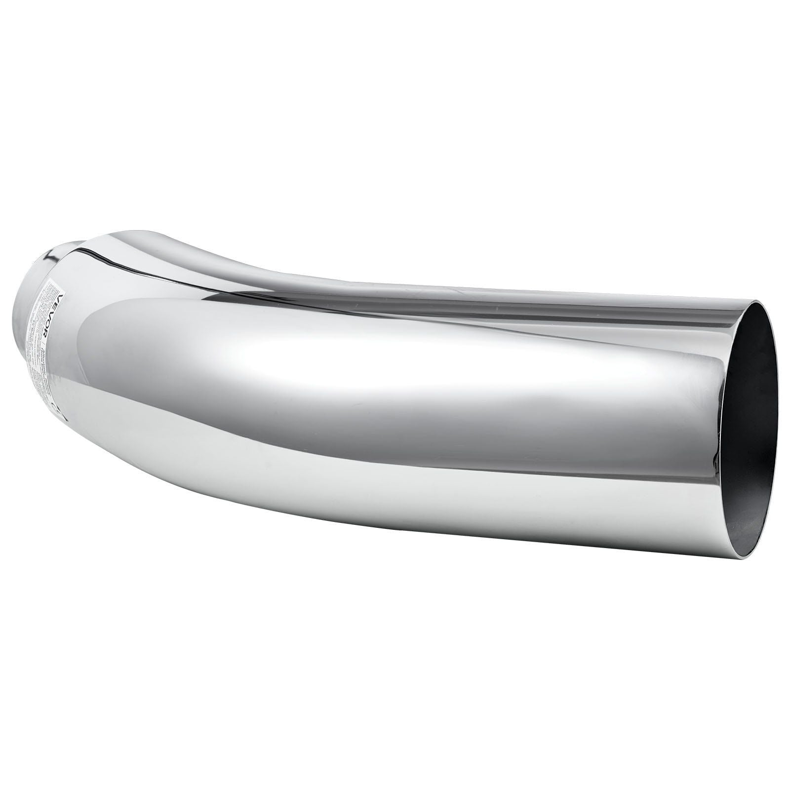Elbow Exhaust Tip, 101.6mm Inlet, 152.4mm Outlet, 584mm Overall Length, Chrome Turn Down Exhaust Tip with V952-PQWGZWGRK4IN0RPH2001V0
