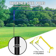 Outdoor Portable Volleyball Net System, Adjustable Height Steel Poles, Professional Volleyball Set with PVC V952-PQWTZ323YCGGF6Y0EV0