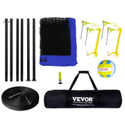 Outdoor Portable Volleyball Net System, Adjustable Height Steel Poles, Professional Volleyball Set with PVC V952-PQWTZ323YCGGF6Y0EV0