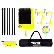 Outdoor Portable Volleyball Net System, Adjustable Height Steel Poles, Professional Volleyball Set with PVC V952-PQWTZ323YCGGGY3MUV0