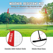 Freestanding Volleyball Training Net for Indoor or Outdoor Use, Adjustable Height Portable Net System with V952-PQXLW14YC00098F67V0