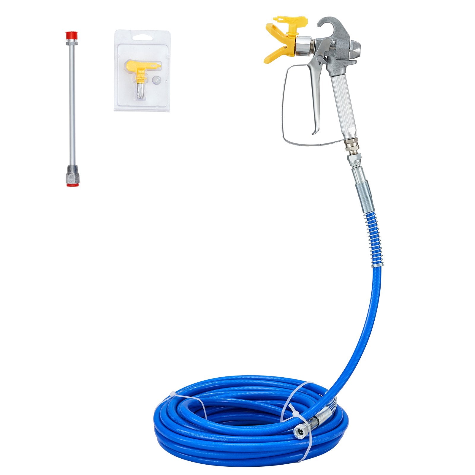 Airless Paint Spray Hose Kit 50ft 1/4in Swivel Joint 3600psi with 517 Tip V952-PQYCLS5030CMWMXP3V0