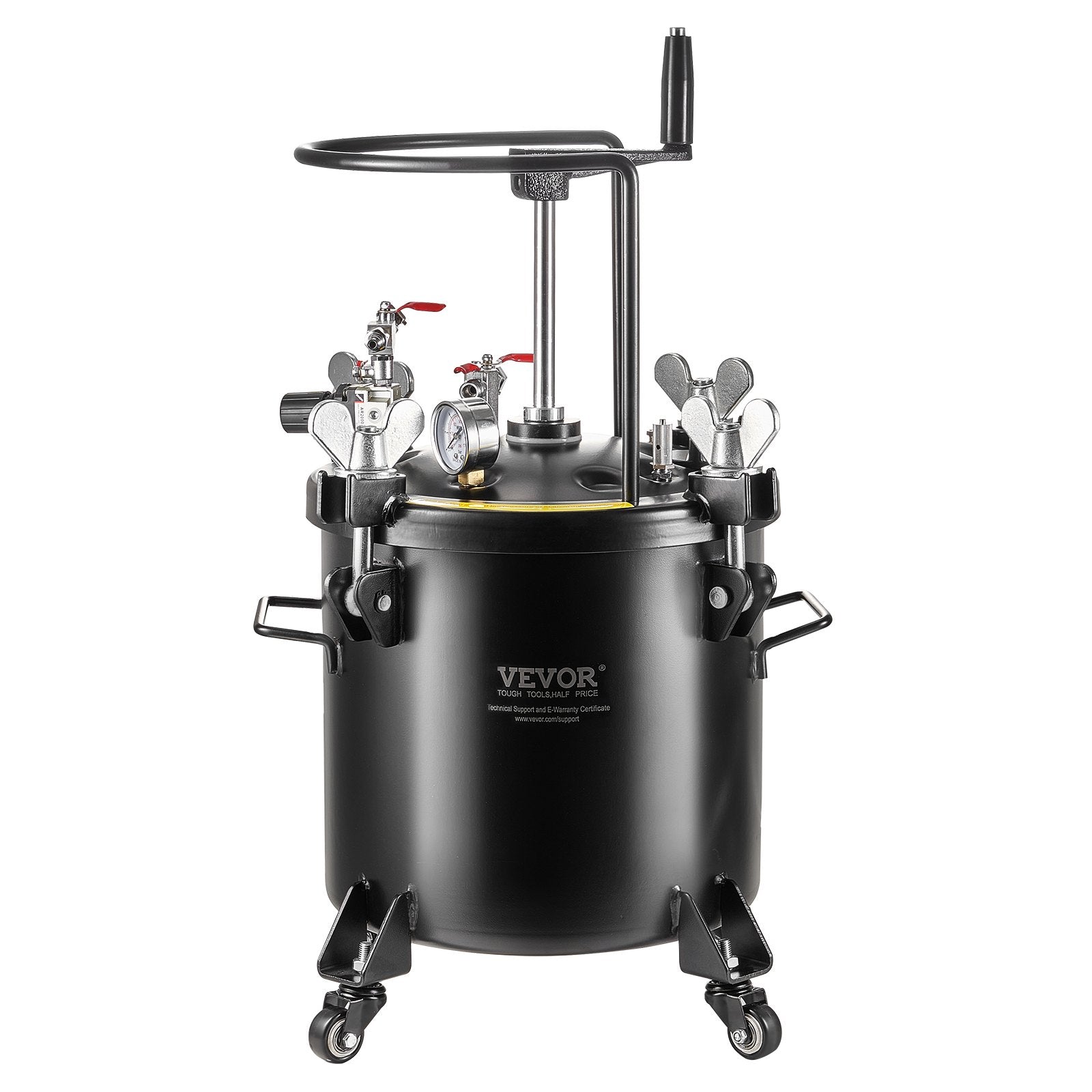 Spray Paint Pressure Pot Tank 20L/5gal with Casters Leak Repair Sealant V952-PQYLGSDXAX20AT509V0