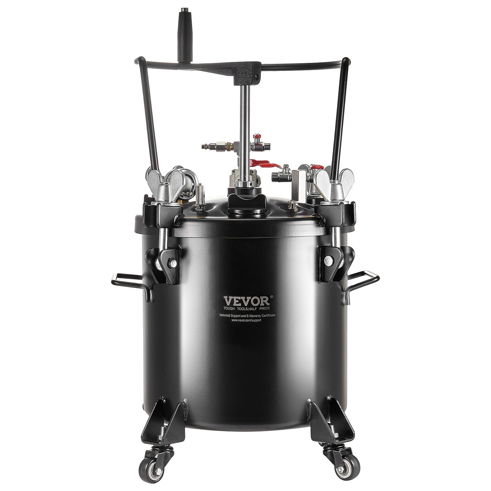 Spray Paint Pressure Pot Tank 20L/5gal with Casters Leak Repair Sealant V952-PQYLGSDXAX20AT509V0