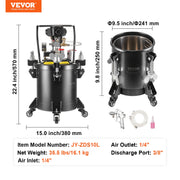 Spray Paint Pressure Pot Tank 10 L/2.5 gal Fully Automatic Stirring 70 psi V952-PQYLGZDXAX103KN4VV0