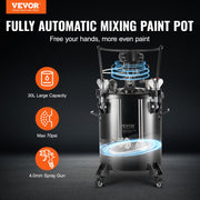 Spray Paint Pressure Pot Tank 30 L/7.5 gal Fully Automatic Stirring 70 psi V952-PQYLGZDXAX307FQN0V0