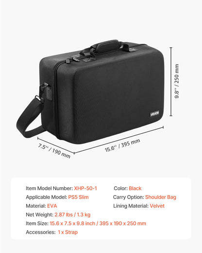PS5 Carrying Case Travel Bag for Playstation 5 Slim EVA Soft Lining V952-PS5YSBQBYBPS0MVQB001V0