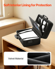 PS5 Carrying Case Travel Bag for Playstation 5 Shockproof EVA Soft Lining V952-PS5YSBQBYBPS3BX24001V0