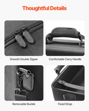 PS5 Carrying Case Travel Bag for Playstation 5 Shockproof EVA Soft Lining V952-PS5YSBQBYBPS3BX24001V0