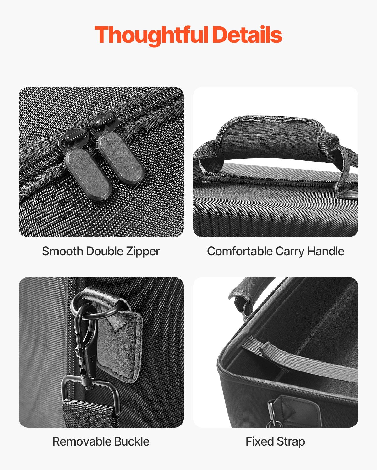 PS5 Carrying Case Travel Bag for Playstation 5 Shockproof EVA Soft Lining V952-PS5YSBQBYBPS3BX24001V0