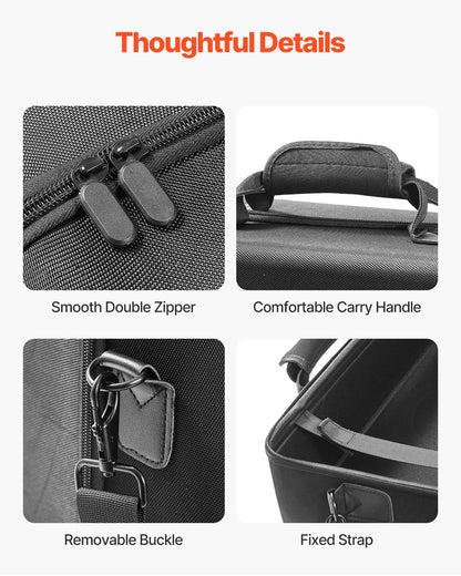 PS5 Carrying Case Travel Bag for Playstation 5 Shockproof EVA Soft Lining V952-PS5YSBQBYBPS3BX24001V0