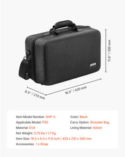 PS5 Carrying Case Travel Bag for Playstation 5 Shockproof EVA Soft Lining V952-PS5YSBQBYBPS3BX24001V0