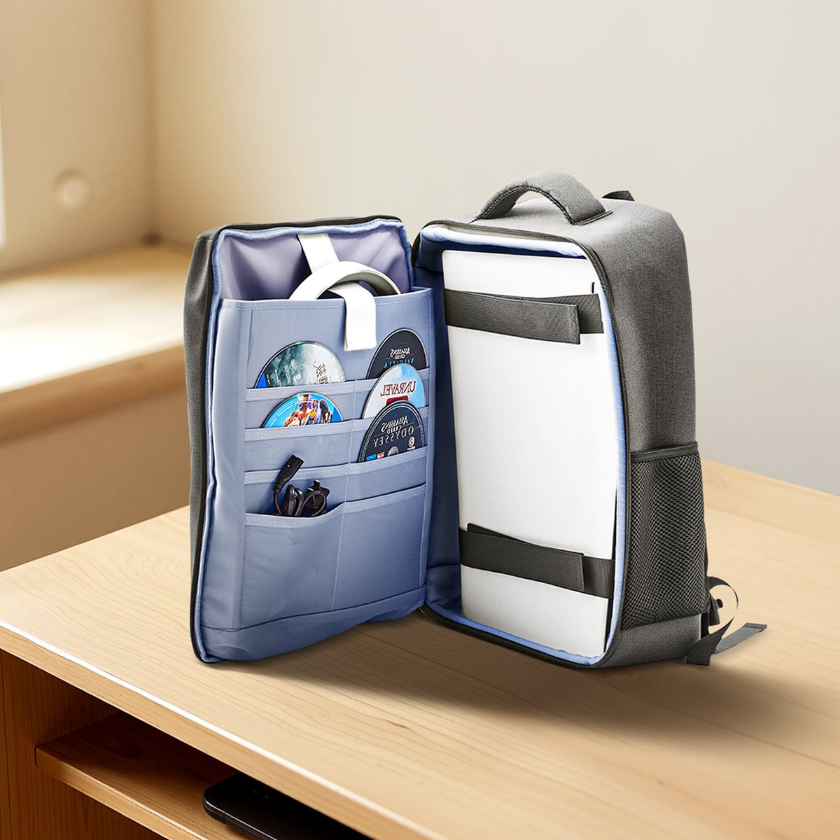 PS5 Backpack Dual Shoulder Travel Bag for Playstation 5 PS5 Slim Nylon V952-PS5YSBQBYBTYH6RTB001V0