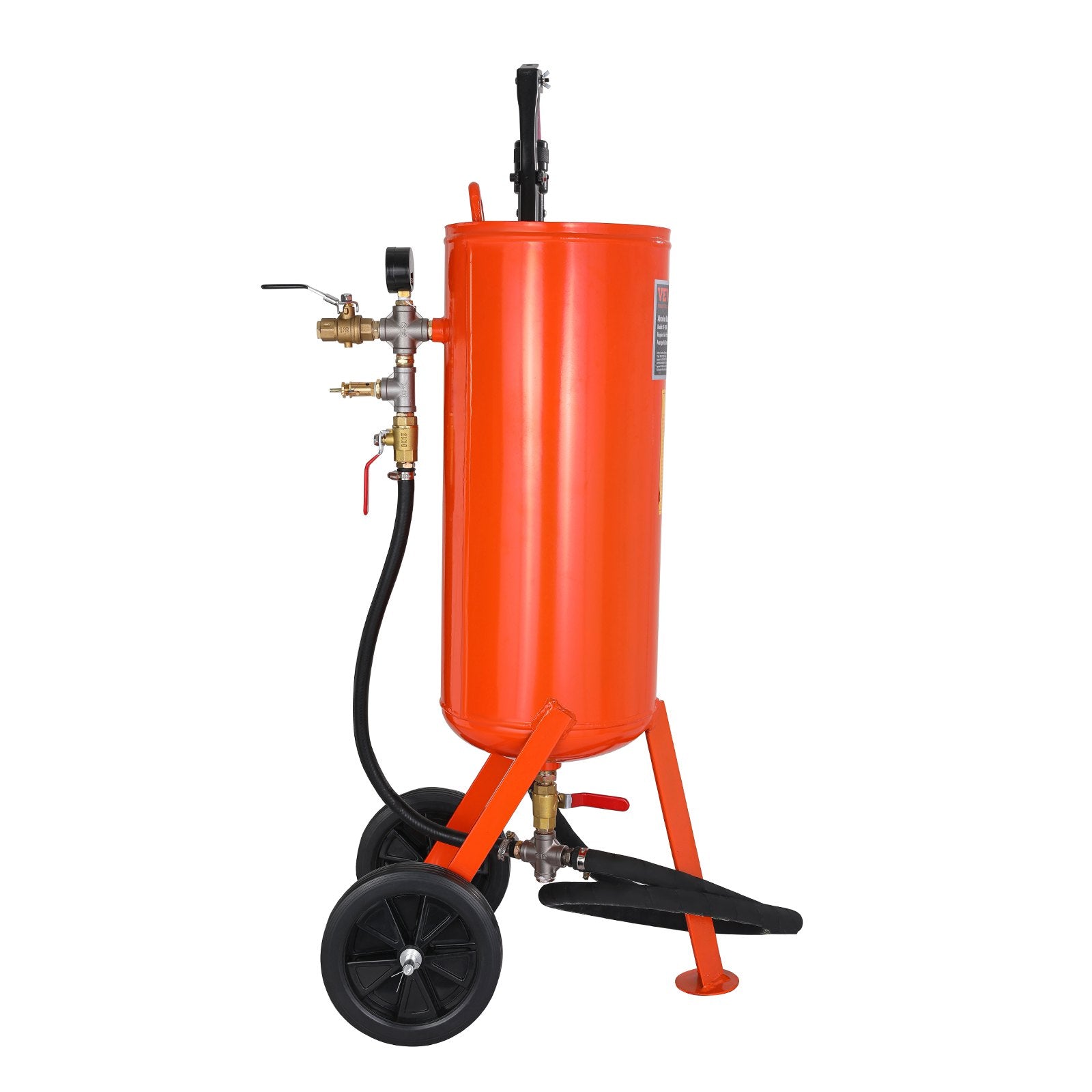 10 Gallon Heavy-Duty Sand Blaster, 60-110 PSI High Pressure Sandblaster, Portable Abrasive Blasting Tank, Air V952-PSG10JL6125PCA4TFV0