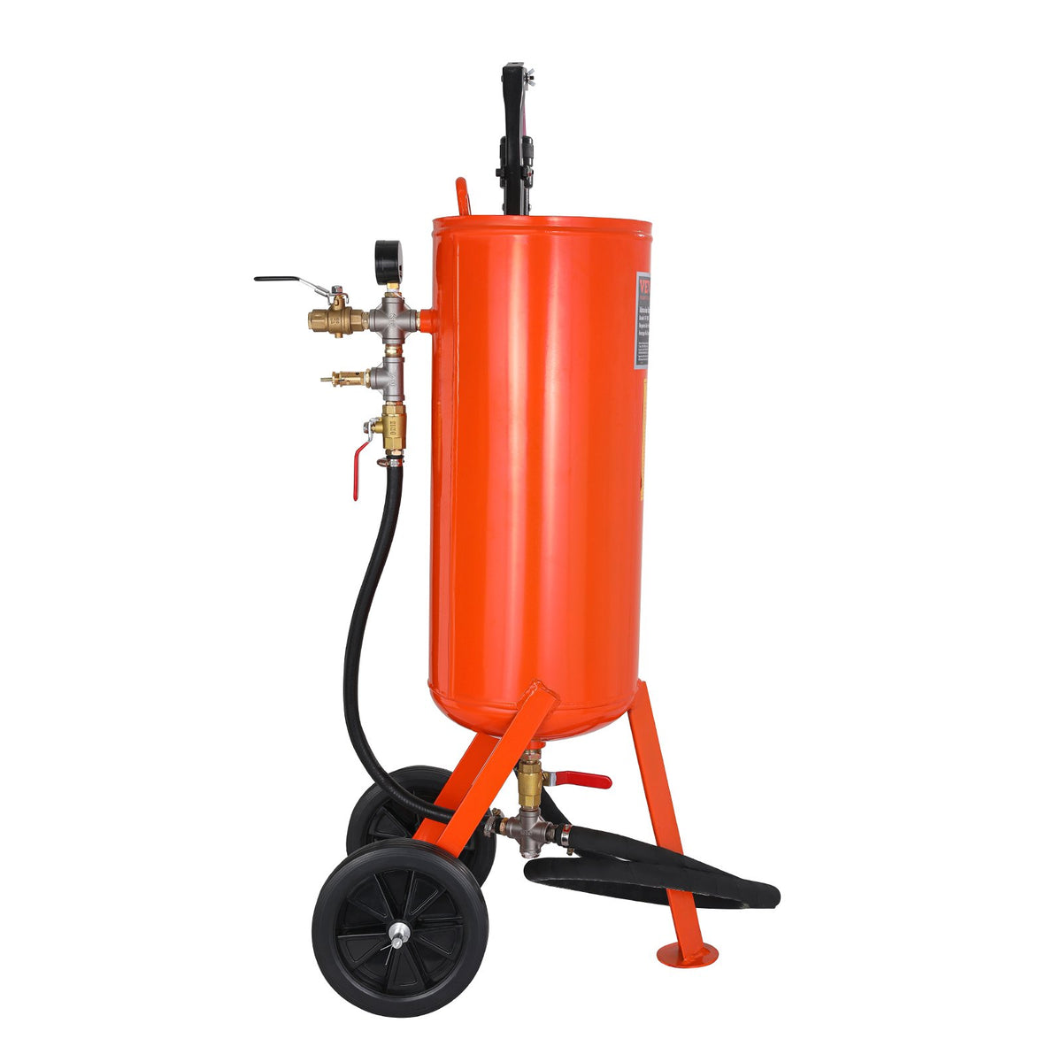 10 Gallon Heavy-Duty Sand Blaster, 60-110 PSI High Pressure Sandblaster, Portable Abrasive Blasting Tank, Air V952-PSG10JL6125PCA4TFV0