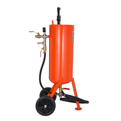 10 Gallon Heavy-Duty Sand Blaster, 60-110 PSI High Pressure Sandblaster, Portable Abrasive Blasting Tank, Air V952-PSG10JL6125PCA4TFV0