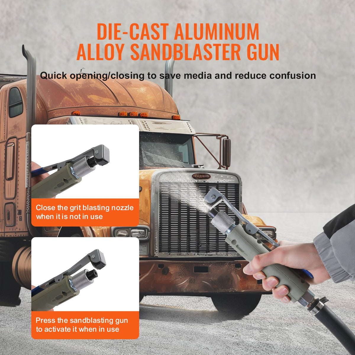 20 Gallon Sand Blaster, 60-110 PSI High Pressure Sandblaster, Portable Abrasive Blasting Tank, Air Sand V952-PSG20JL6125PUWXFKV0