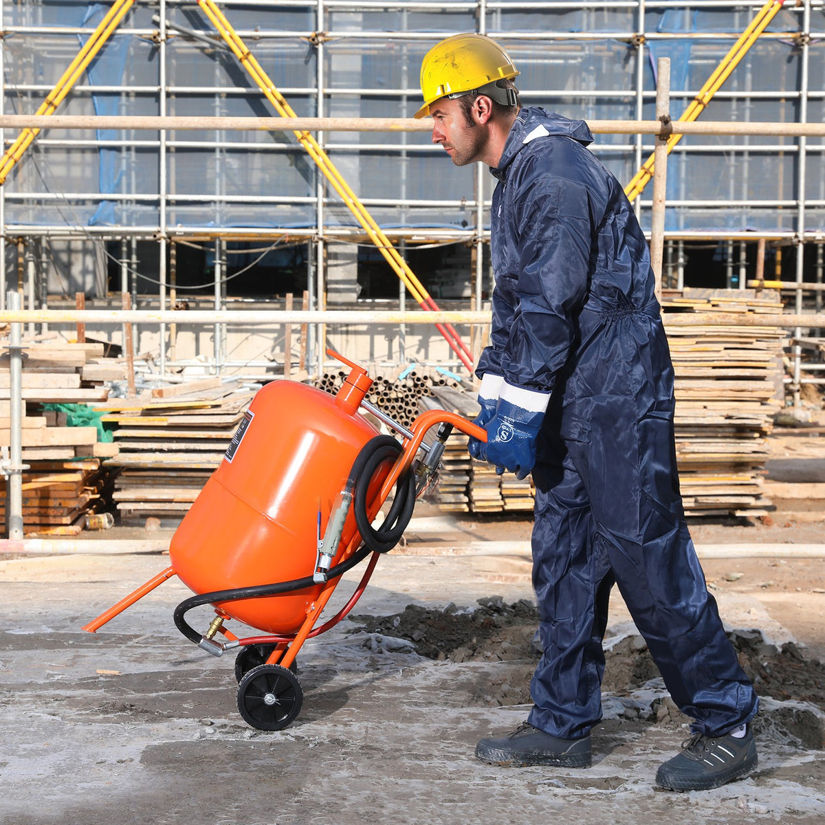 20 Gallon Sand Blaster, 60-110 PSI High Pressure Sandblaster, Portable Abrasive Blasting Tank, Air Sand V952-PSG20JL6125PUWXFKV0