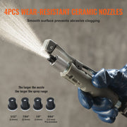 5 Gallon Sand Blaster 60-110 PSI High Pressure Sandblaster with 4 Nozzles V952-PSG5JL6125PS7XJMJV0