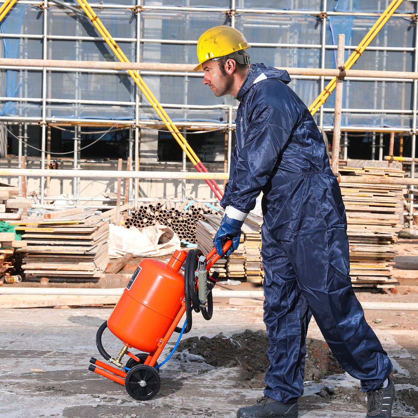5 Gallon Sand Blaster 60-110 PSI High Pressure Sandblaster with 4 Nozzles V952-PSG5JL6125PS7XJMJV0