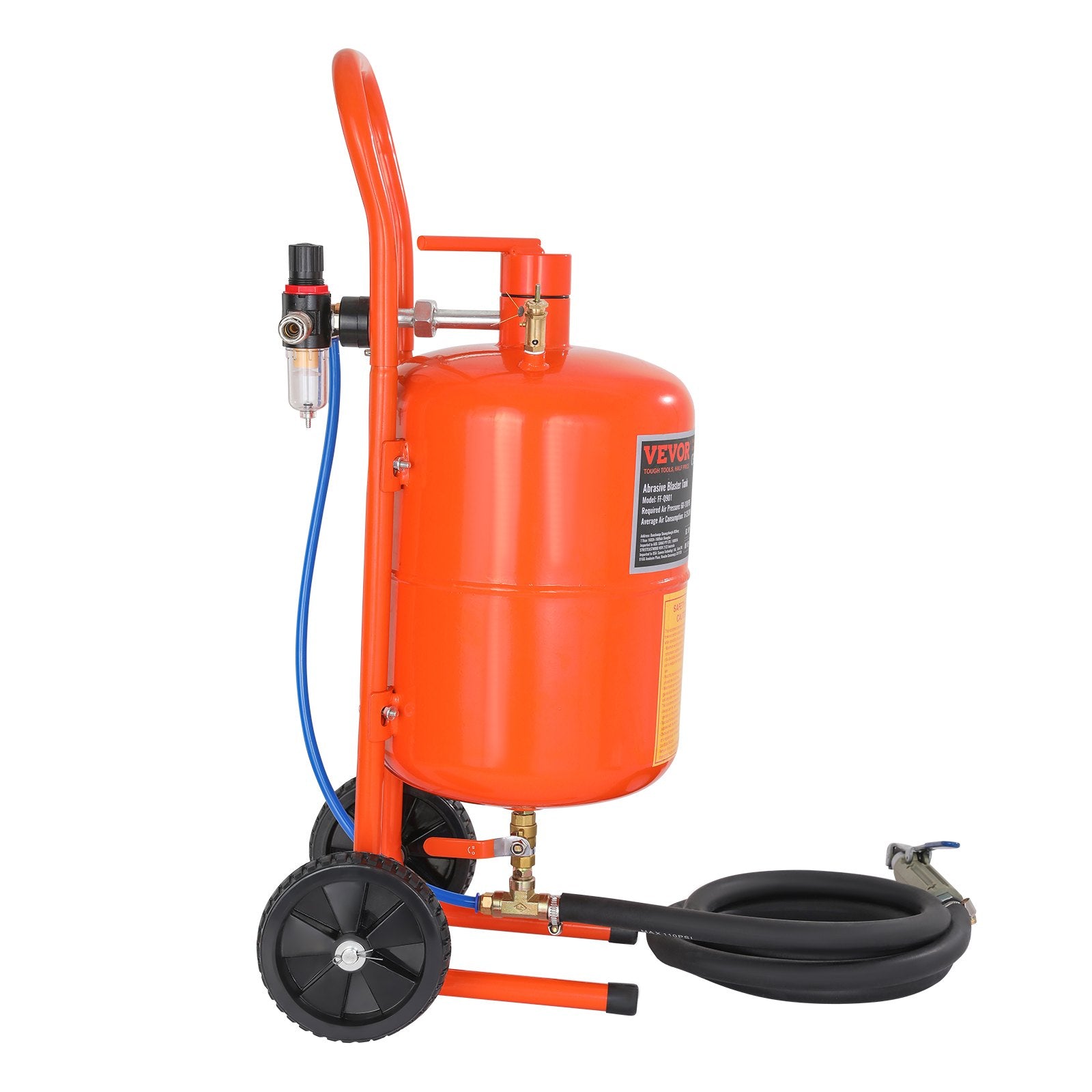 5 Gallon Sand Blaster 60-110 PSI High Pressure Sandblaster with 4 Nozzles V952-PSG5JL6125PS7XJMJV0